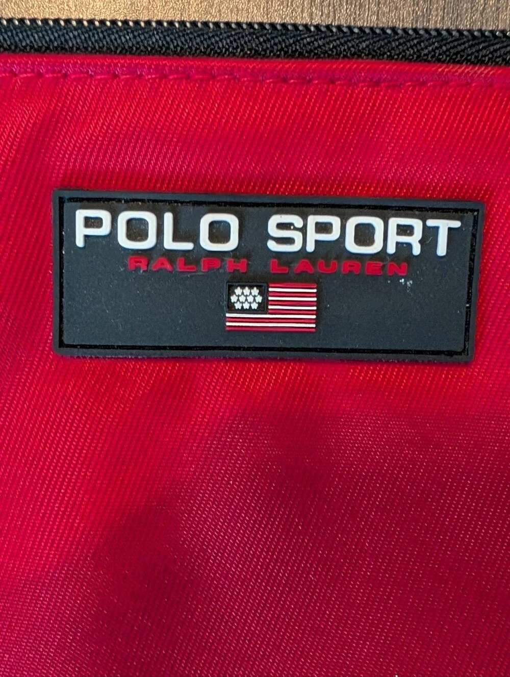 Polo Sport Ralph Lauren Red Vintage Zip Wallet